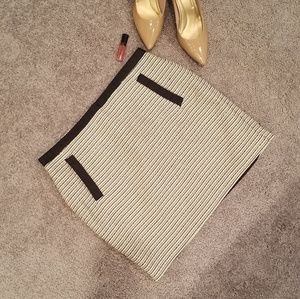 Silver and gold skirt with black accents